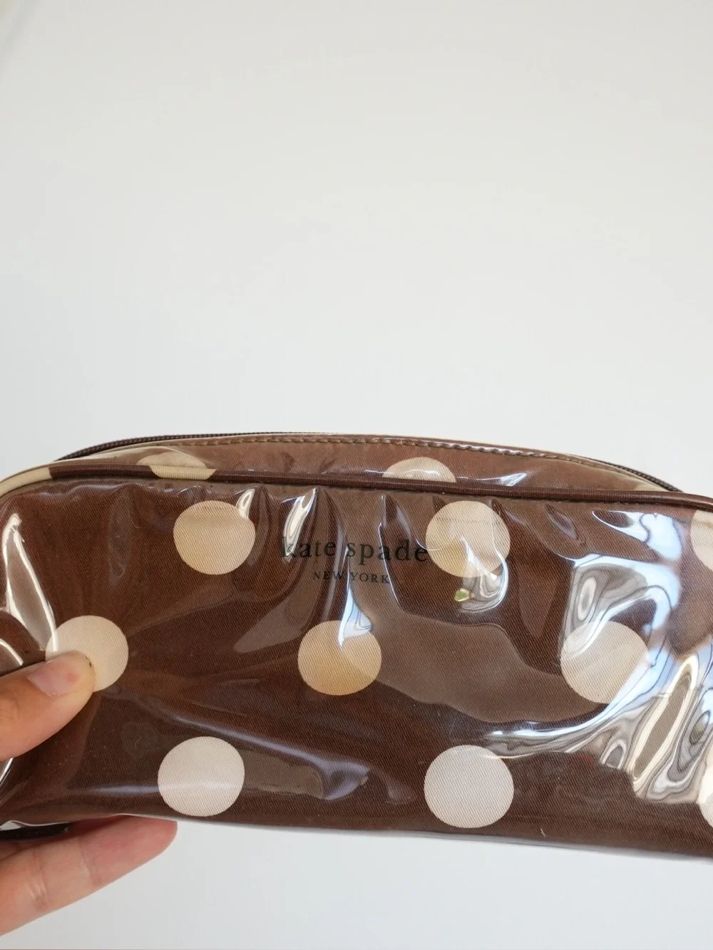 kate spade Brown Polka Dot Cosmetic Pouch